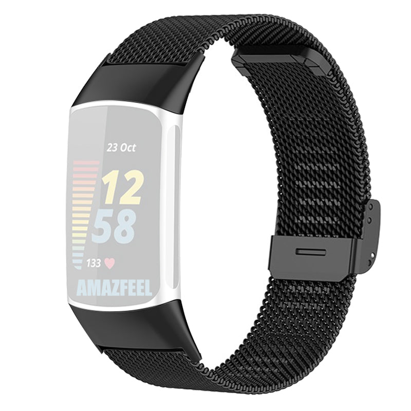 For Fitbit Charge 6 5 Adjustable Milanese Watchband Luxurious Metal Mesh Watch Strap Replacement Wristband For Fitbit Charge 6 5 Adjustable Milanese Watchband Luxurious Metal Mesh Watch Strap Replacement Wristband